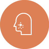 피부,  하얗고 두꺼운 각질(은설)  경계가 뚜렷한 피부 발진