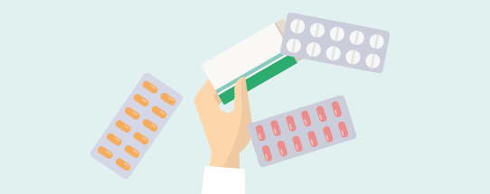 먹는 알약 이미지